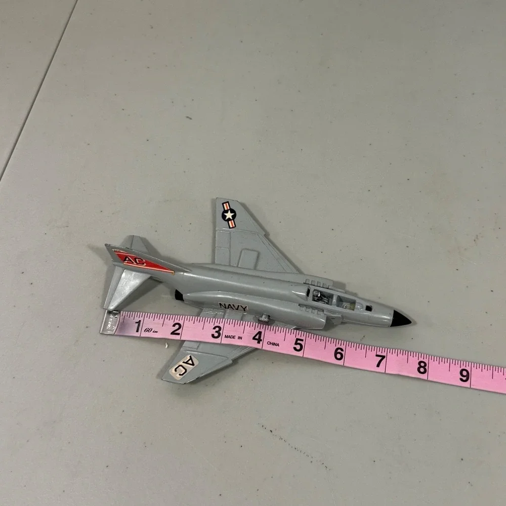 Vintage Dinky Toys Phantom‎ II F-4K Navy Jet Diecast Model Made in England Grey